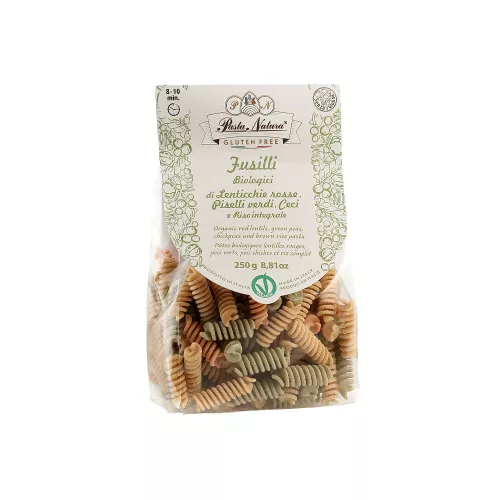 Pasta Natura Tricolor Fussili tészta - bio - 250g