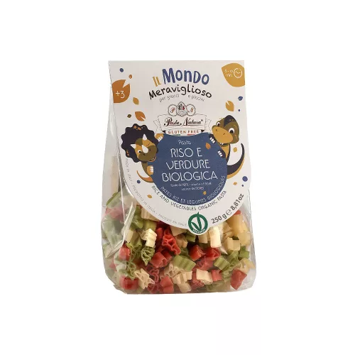 Pasta Natura Tricolor Dinos tészta - bio - 250g