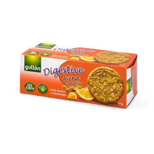 Gullon Digestive Keksz Zabpelyhes Narancs - 425g