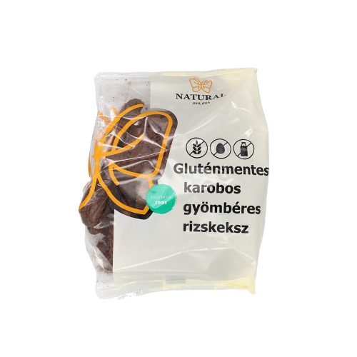 Natural Karob-gyömbéres rizskeksz - 150g