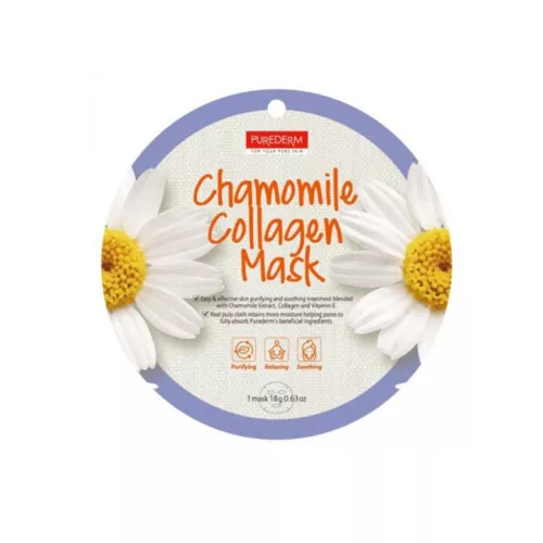 PureDerm Kamilla kollagénes fátyolmaszk - 1db