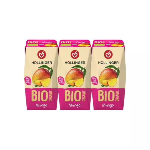 Höllinger Bio gyümölcsital mangó 3x200 ml