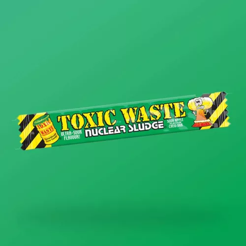 Toxic Waste Nuclear Sludge zöld alma ízű rágós savanyú cukorka 20g