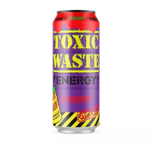 Toxic Waste Sour Cherry Energy Drink savanyú cseresznyés energiaital 500ml DRS