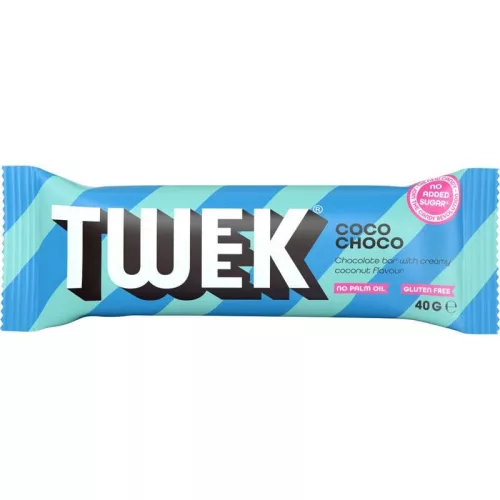 Tweek Coco Choco Bar krémes kókuszos cukormentes csokoládészelet 40g