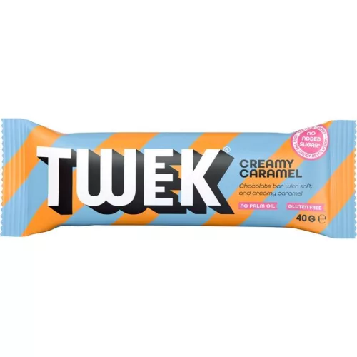 Tweek Creamy Caramel Bar krémes karamellás cukormentes csokoládészelet 40g