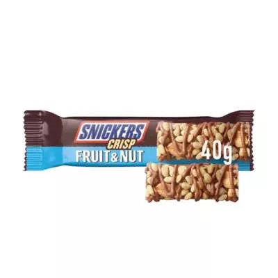 Snickers Triple Treat Crisp Fruit and Nut singles 40g