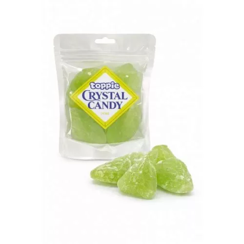 Toppie Crystal Candy Emerald Lychee ízű cukor 80g
