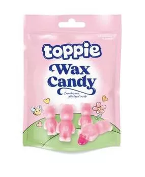 Toppie Wax Candy Bear Strawberry eper ízű cukor 40g