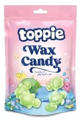 Toppie Wax Candy Turtle Apple zöld alma ízű cukor 40g