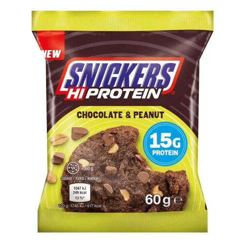 Snickers HiProtein Cookie csokis-mogyorós magas fehérjetartalmú sütemény 60g