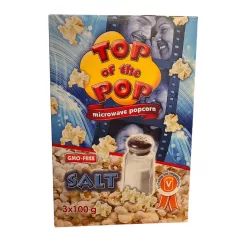 Top Of The Pop Microwave Popcorn Salt Sós popcorn 3x100g
