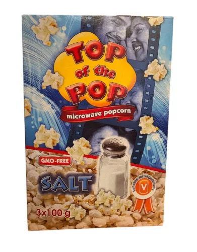 Top Of The Pop Microwave Popcorn Salt Sós popcorn 3x100g