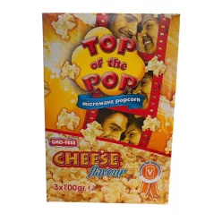   Top Of The Pop Microwave Popcorn Cheese sajtos popcorn 3x100g