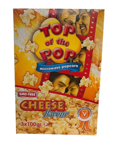 Top Of The Pop Microwave Popcorn Cheese sajtos popcorn 3x100g