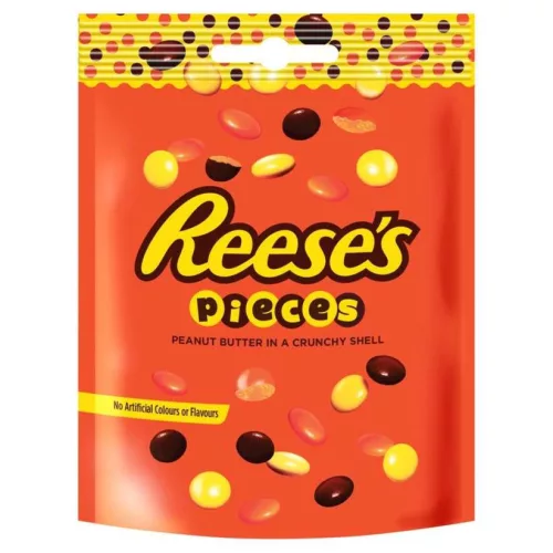 Reeses Pieces Peanut Butter Pouch mogyoróvajjal töltött cukorka 90g