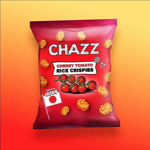 Chazz Cherry Tomato Rice Crispies cseresznyeparadicsom ízű rizschips 100g