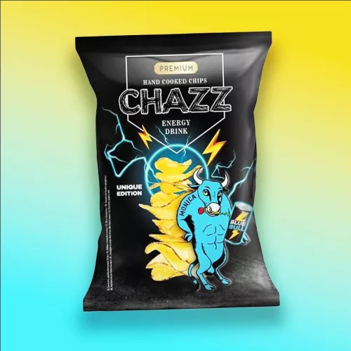 Chazz Energy Drink energiaital ízű burgonyachips 90g Szavatossági idő: 2026-06-07