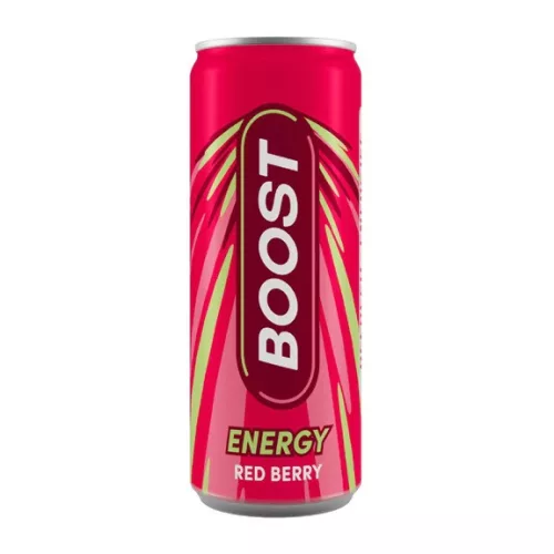 Boost Red Berry Energy piros bogyós energiaital 250ml DRS  Szavatossági idő: 2026-06-30