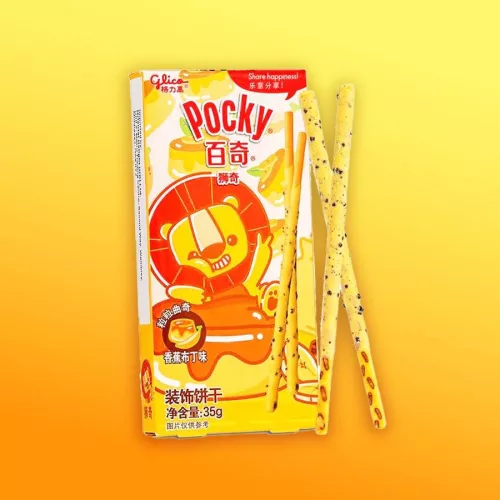 Glico Pocky Lion banános puding ízű ropi 35g