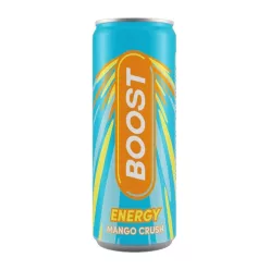 Boost Mango Crush Energy mangó ízű energiaital 250ml DRS