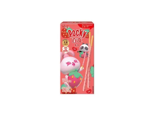 Glico Pocky Bunny Milk and Strawberry eperkrémes ropi 35g