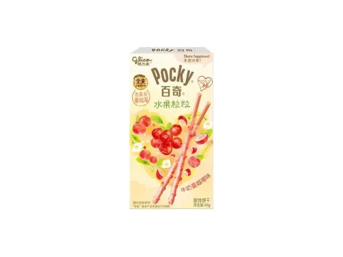 Glico Pocky Heart Milk & Cranberry vörös áfonyás ropi 45g