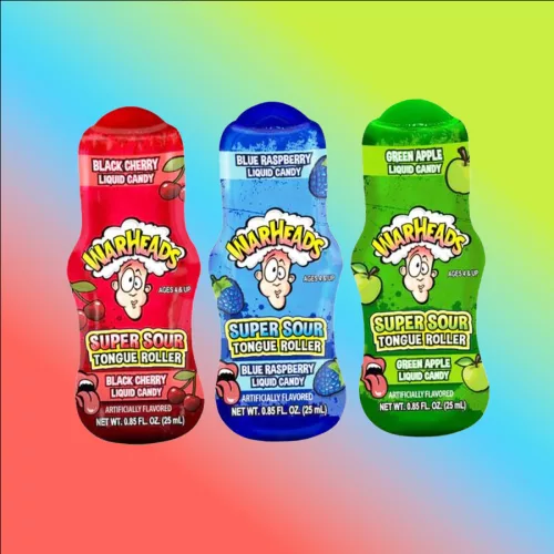 Warheads Super Sour Tongue Roller stift formájú savanyú édesség 25ml