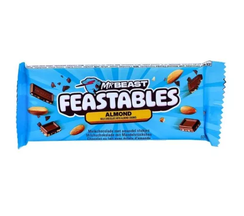 MrBeast Feastables Almond Chocolate mandulás tejcsokoládé 60g