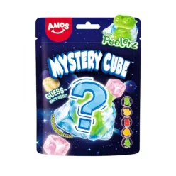   Amos Peelerz Gummy Mystery Cube rejtélyes ízű hámozható gumicukor 65g