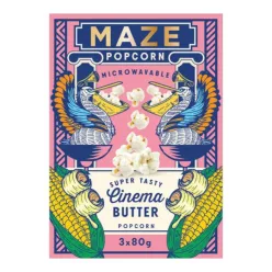 Maze Popcorn Cinema Butter vajas popcorn 3x80g