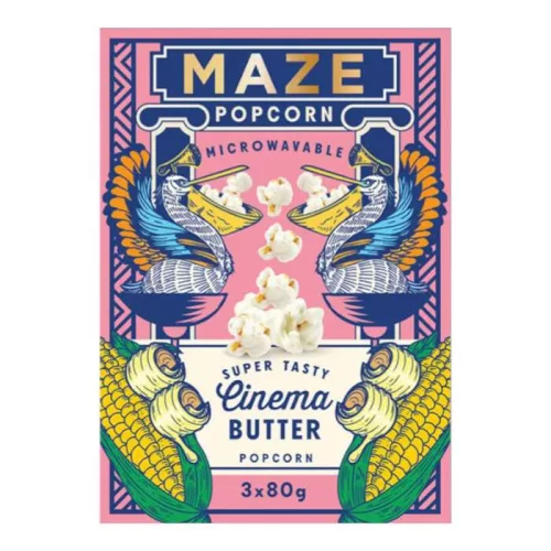Maze Popcorn Cinema Butter vajas popcorn 3x80g
