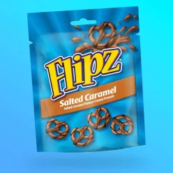   Flipz Salted Caramel Pretzels sós karamell ízű perecek 90g