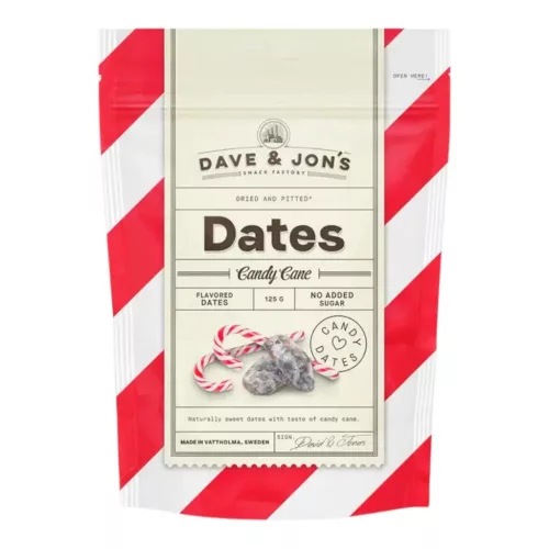 Dave & Jons Candy Cane ízű datolya 125g
