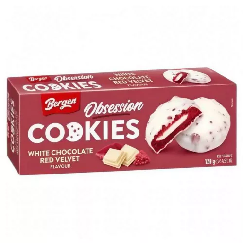 Bergen Obsession Red Velvet fehércsokis vörösbársony sütemény 128g
