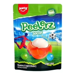 Amos Peelerz Soccer hámozható gumicukor 65g