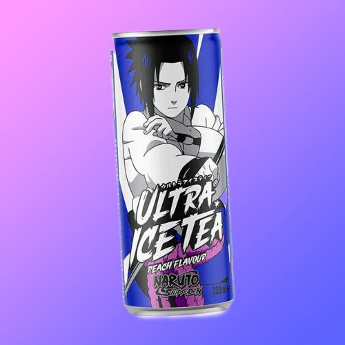 UltraPop Naruto Sasuke Ultra Ice Tea Peach őszibarack ízű jeges tea 330ml DRS