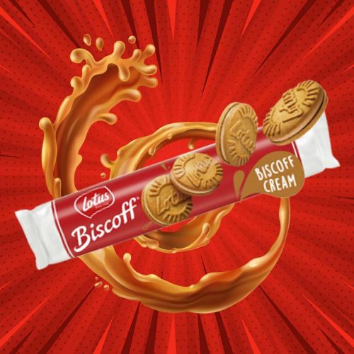Lotus Biscoff karamell krémmel töltött keksz 150g