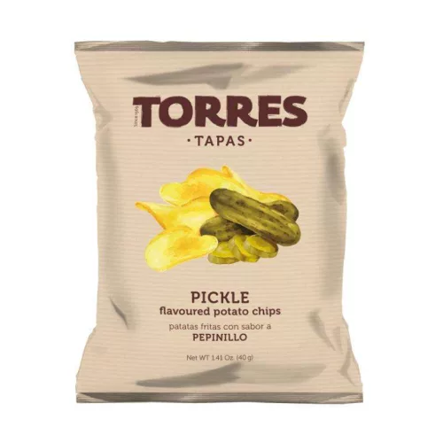 Torres Pickle savanyú uborka ízű burgonyachips 40g