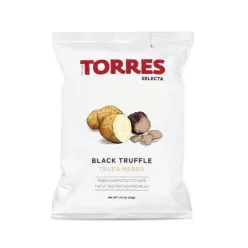   Torres Black Truffle szarvasgombás burgonyachips 40g  Szavatossági idő: 2026-06-17