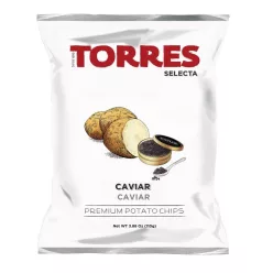   Torres Caviar Chips kaviár ízű burgonyachips 110g  Szavatossági idő: 2026-06-17