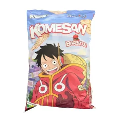   UltraPop One Piece Luffy Komesan BBQ rice chips - BBQ ízű rizschips 60g