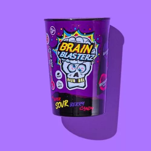 Brain Blasterz Berry Tube gyümölcs ízű savanyú cukorka válogatás 48g