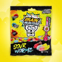 Brain Blasterz Sour Wormz Savanyú gumicukor 100g