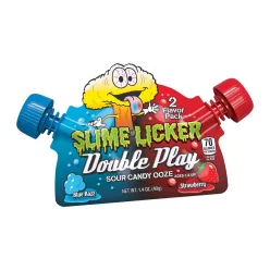   Toxic Waste Slime Licker Double Play Pouch savanyú folyékony cukor 40g