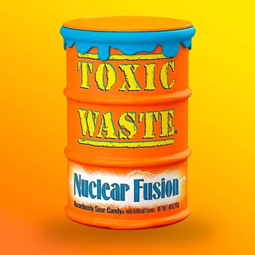 Toxic Waste Nuclear Fusion narancssárga dobozos savanyú cukorkák 42g