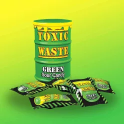Toxic Waste Green Drum zöld dobozos savanyú cukorkák 42g