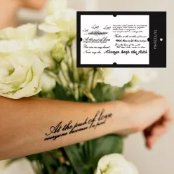 Tattooshka lemosható tetoválás - Idézetek angolul