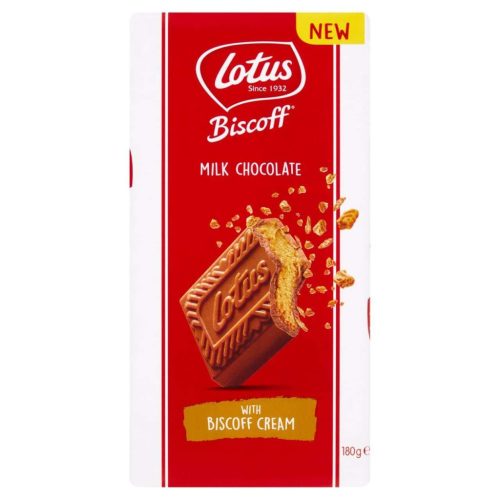 Lotus Biscoff Milk Chocolate With Biscoff Cream tejcsokoládé biscoff krémmel 180g