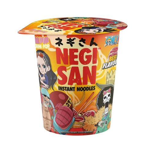 UltraPop Instant Noodles Negisan One Piece Robin/Franky Spicy Beef instant tészta 65g